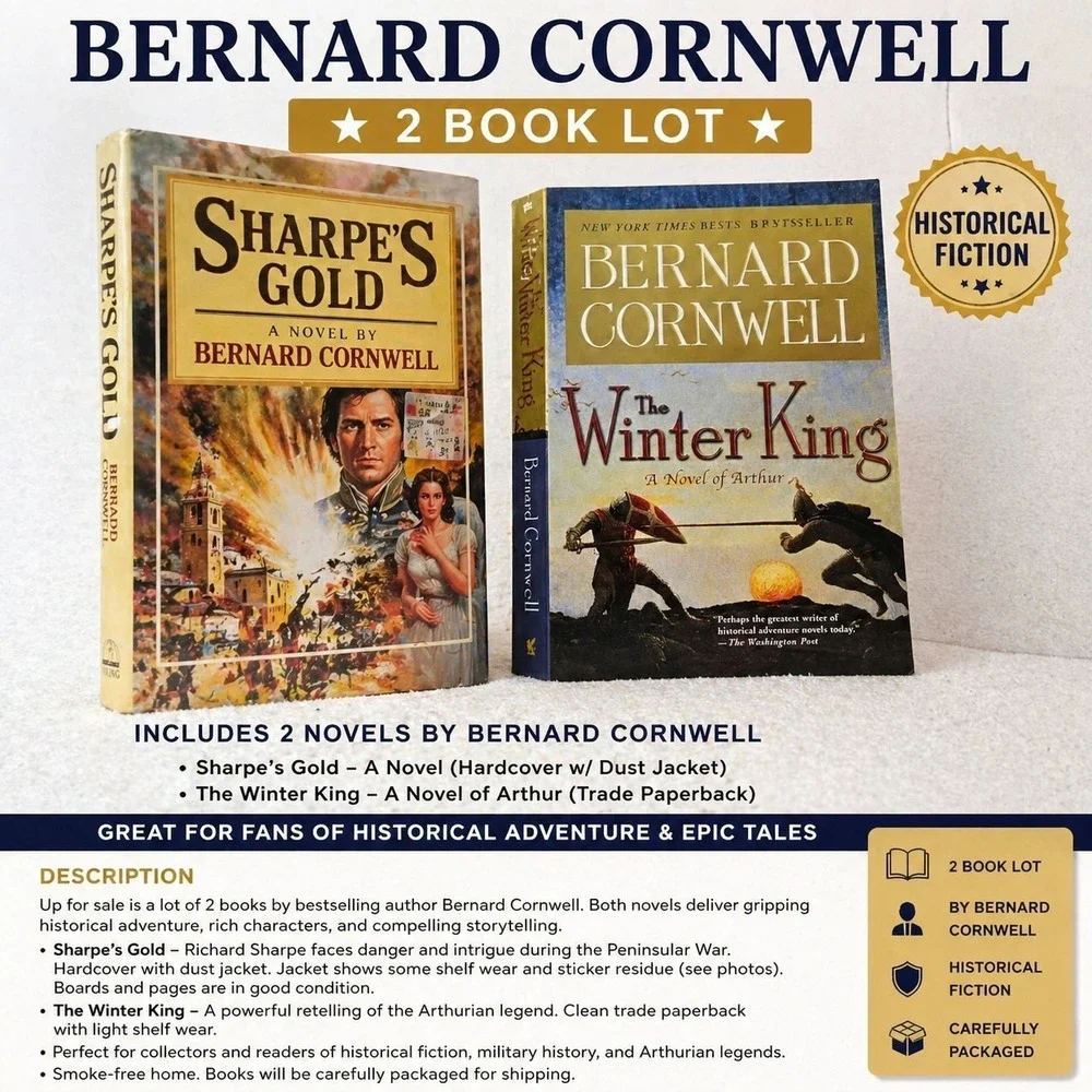 Lot Of Bernard Cornwell Books. The Winter King, Sharpe's Assassin.